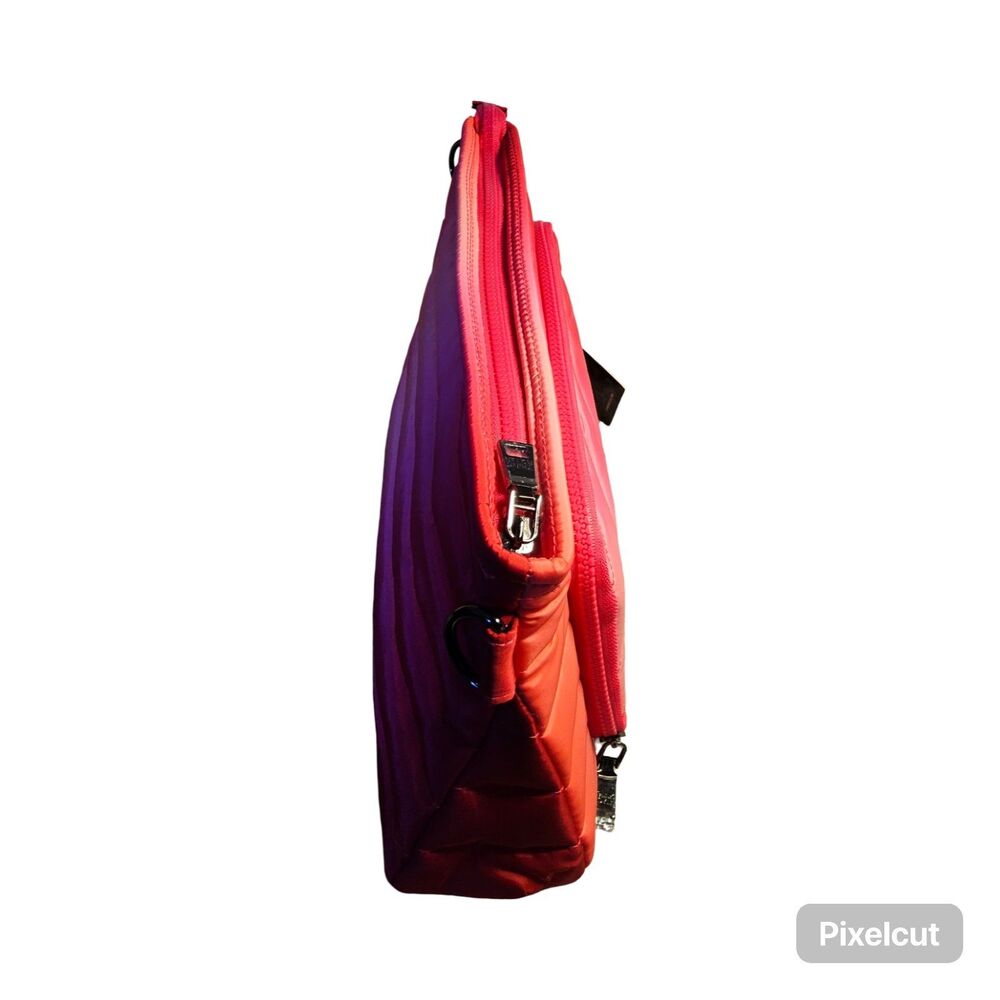 Think Royln Bank Street XL Crossbody w/ Pouch Bundle Fuchsia Ombre NWT - Picture 4 of 11